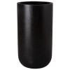 35 in. Tall Cylinder Black Terrazzo Planter