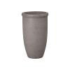 18 in. Round Lip Gray Terrazzo Planter