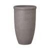 22 in. Round Lip Gray Terrazzo Planter