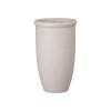 18 in. Round Lip White Terrazzo Planter