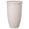 27.5 in. Round Lip White Terrazzo Planter