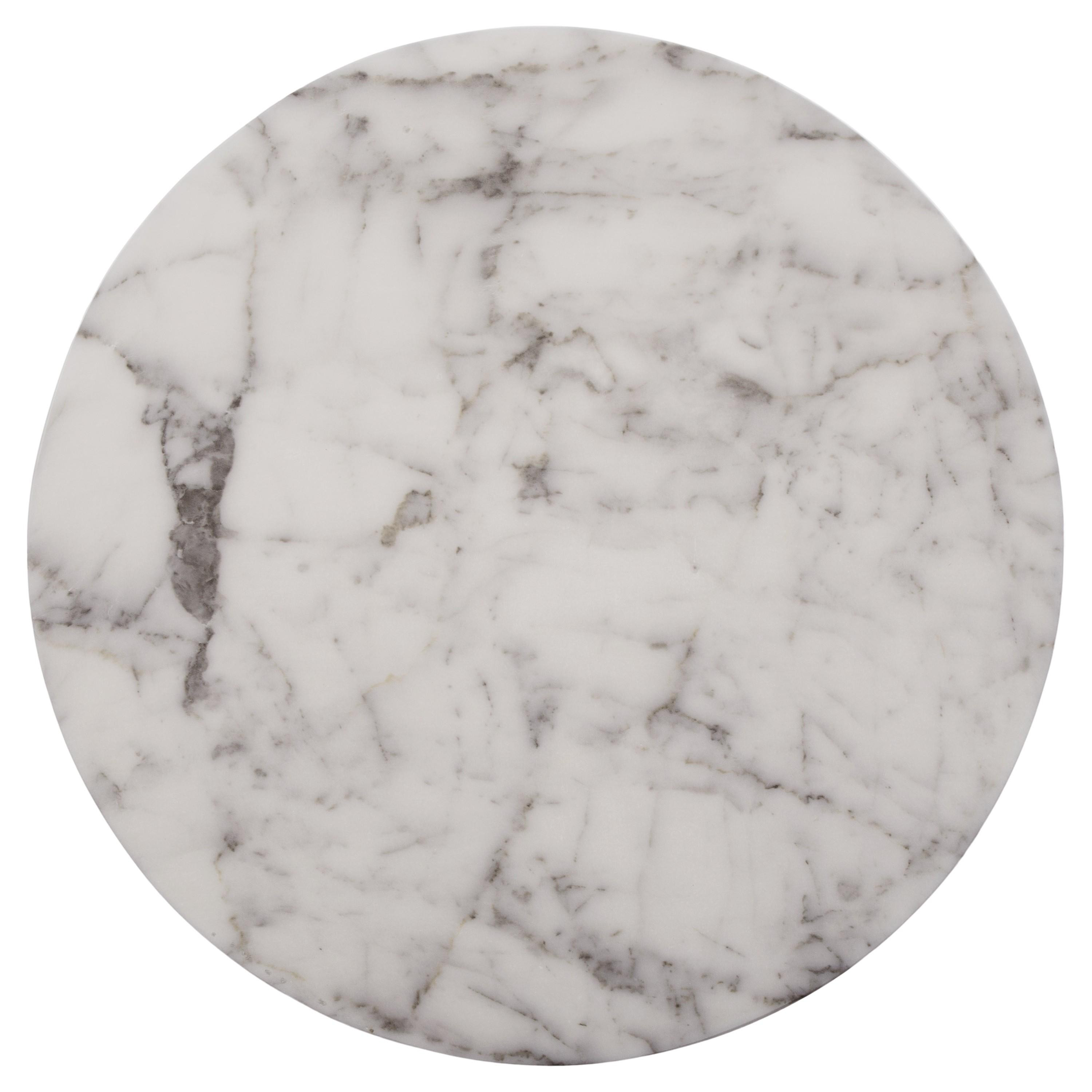 Caemen 26 in. Teardrop Marbleized Terrazzo Garden Stool