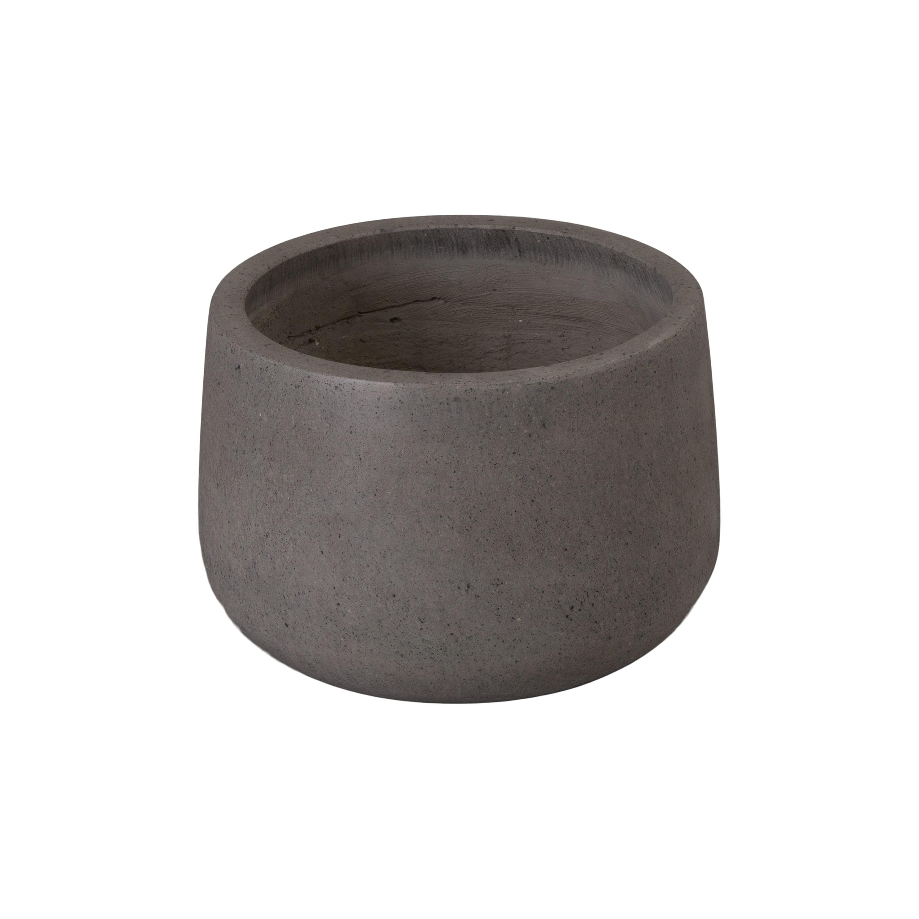 Low Opus 15 in. Gray Terrazzo Planter