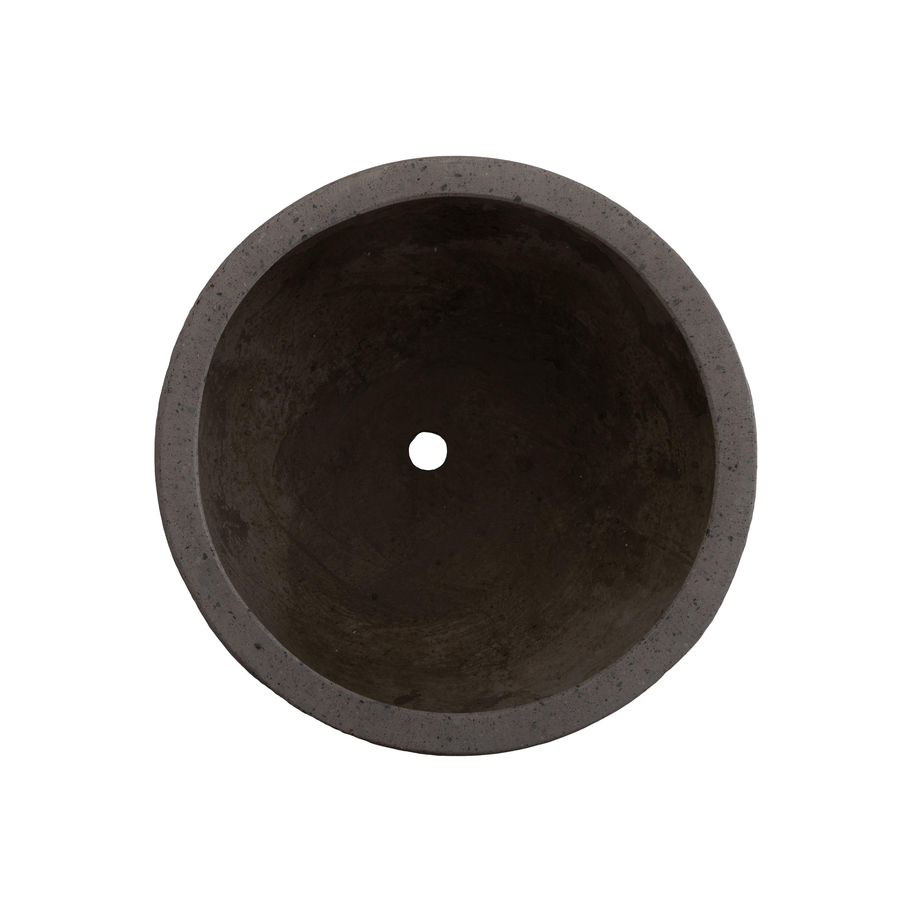 Low Opus 15 in. Gray Terrazzo Planter