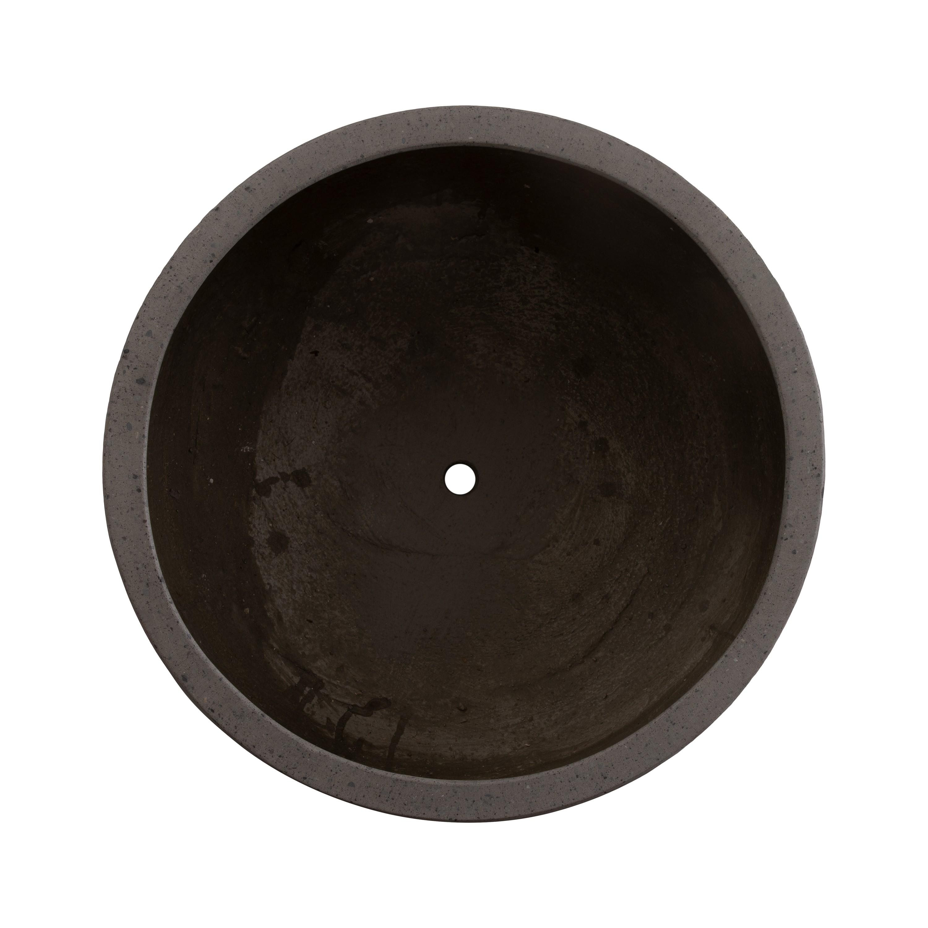 Low Opus 19.5 in. Gray Terrazzo Planter