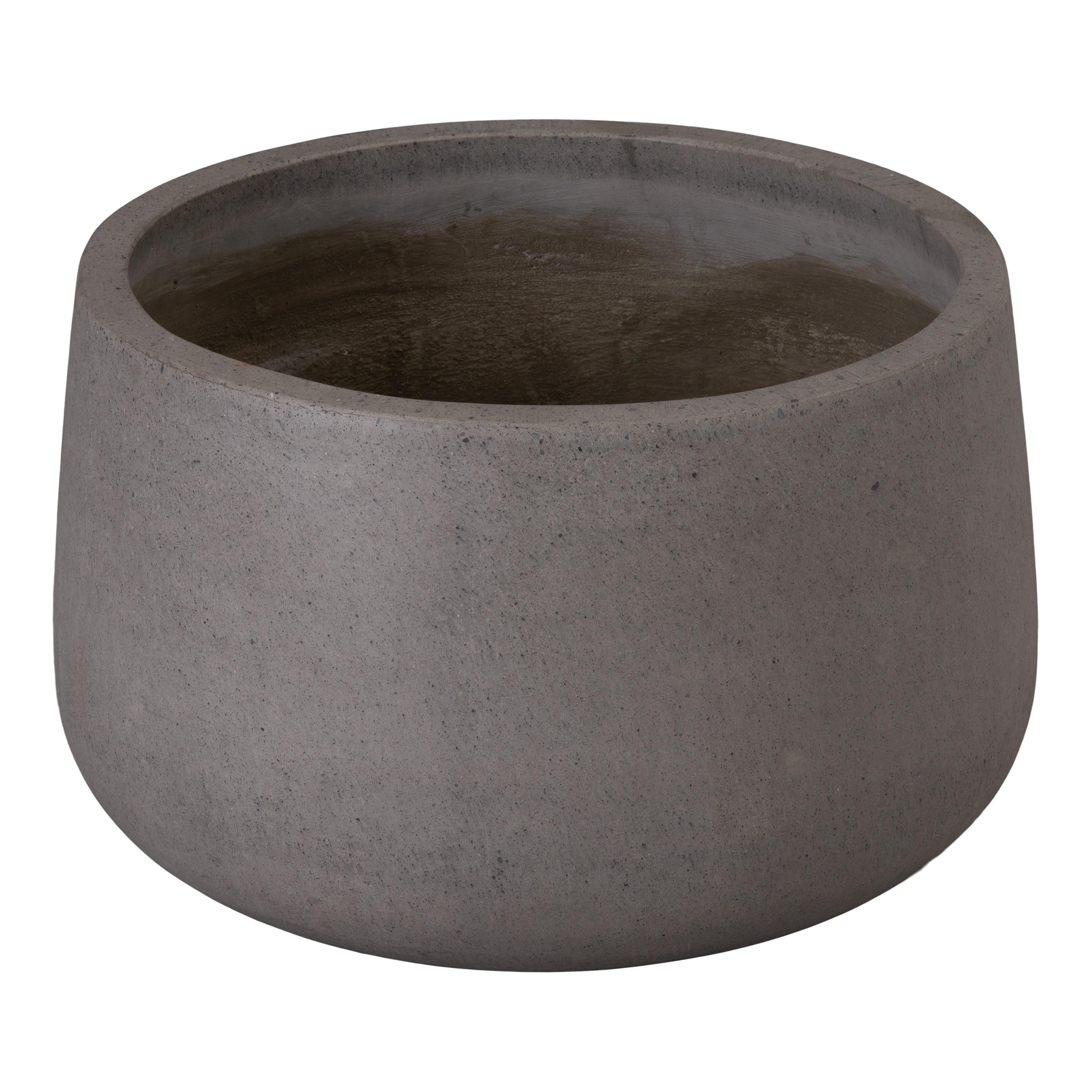Low Opus 25.5 in. Gray Terrazzo Planter