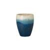 Ossal 13 in. Blue Snow Ceramic Planter