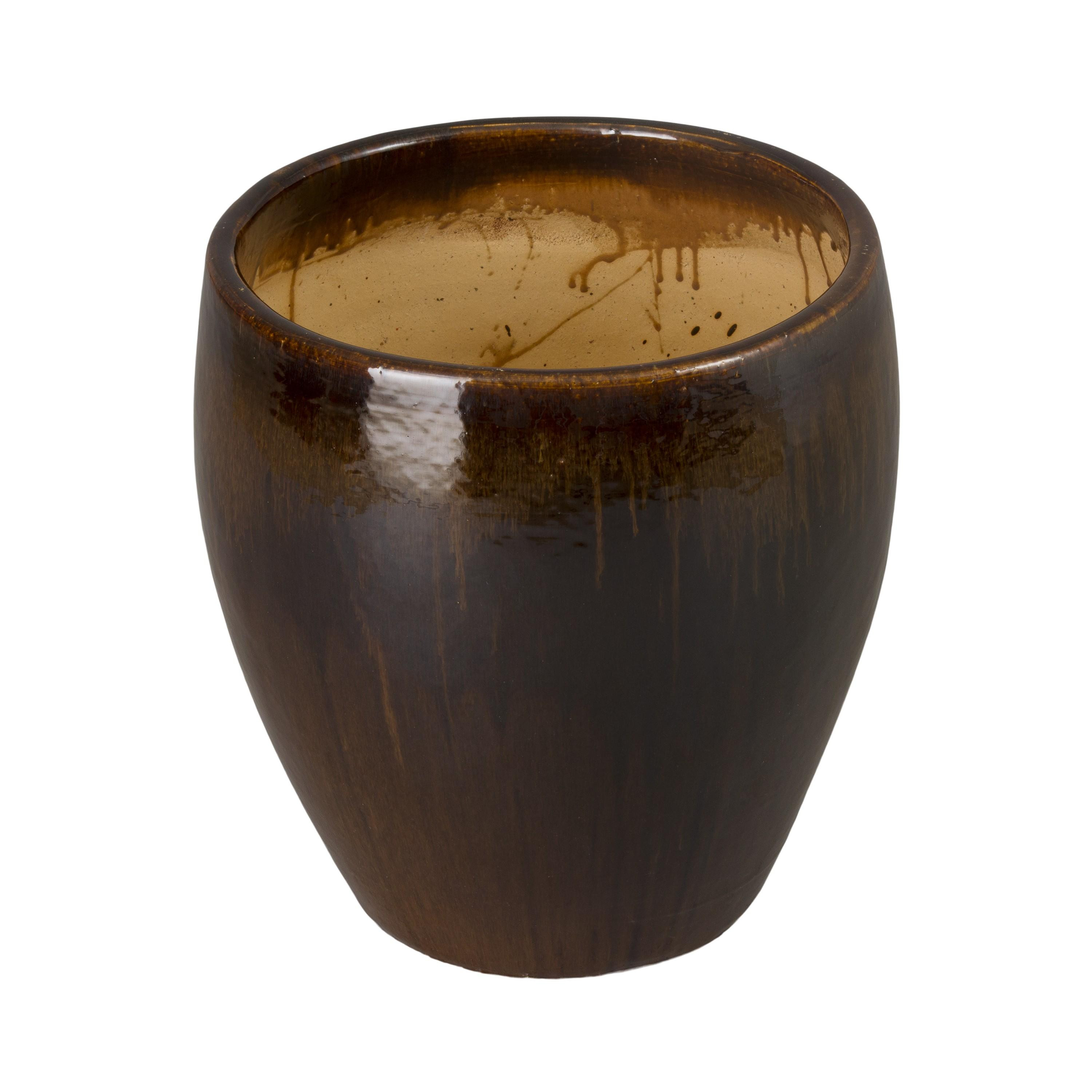 Ossal 19 in. Java Ceramic Planter