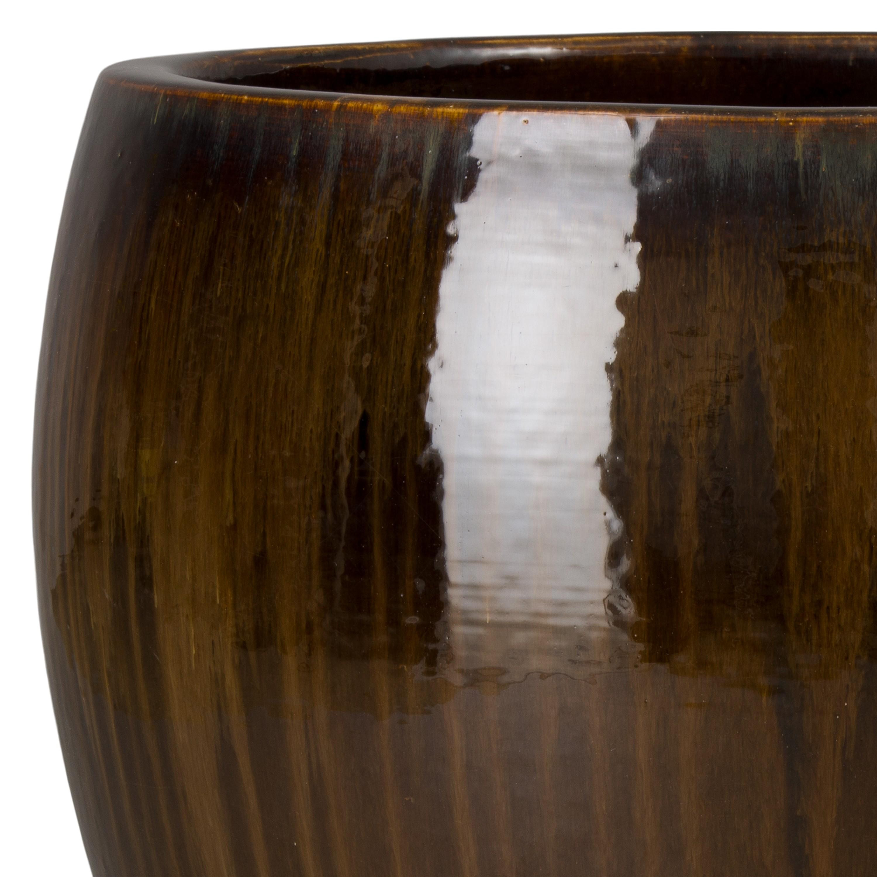 Ossal 23.5 in. Java Ceramic Planter