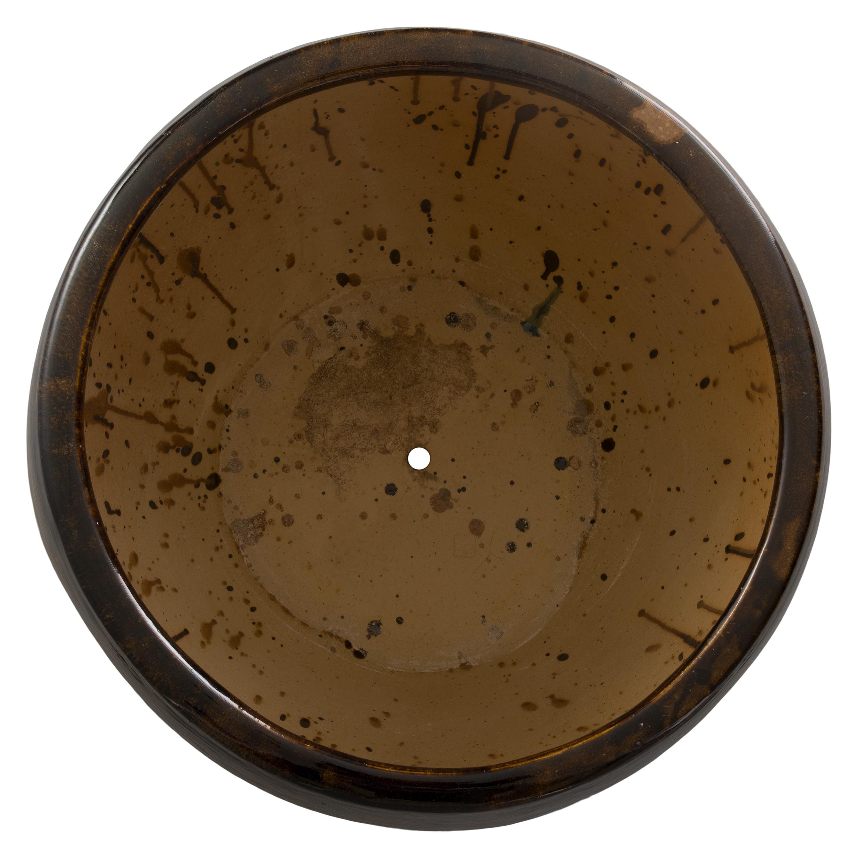 Ossal 23.5 in. Java Ceramic Planter