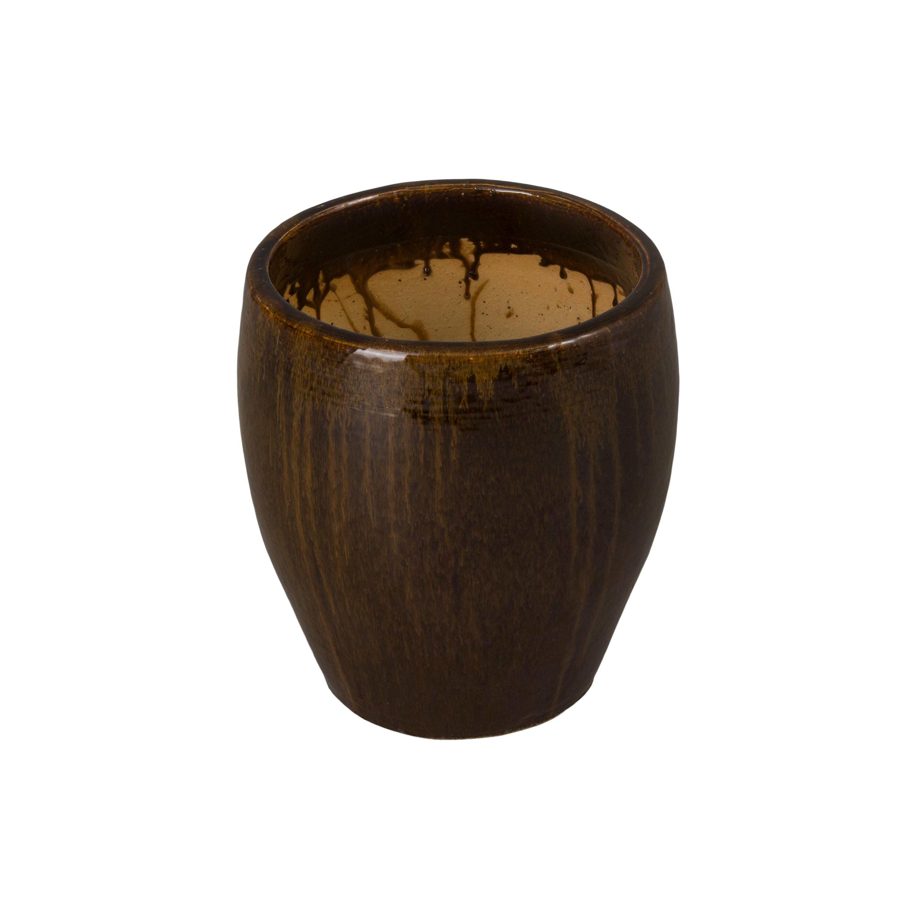 Ossal 16 in. Java Ceramic Planter