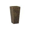 Crisco 19.5 in. Tall Square Bubble Yellow Ceramic Planter