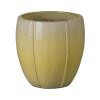 Crest 16.5 in. Round Yellow Snow Ceramic Planter