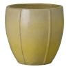 Crest 20 in. Round Yellow Snow Ceramic Planter