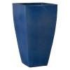 Quad 29.5 in. Square Blue Snow Ceramic Planter