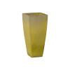 Quad 20 in. Square Yellow Snow Ceramic Planter
