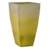 Quad 29.5 in. Square Yellow Snow Ceramic Planter