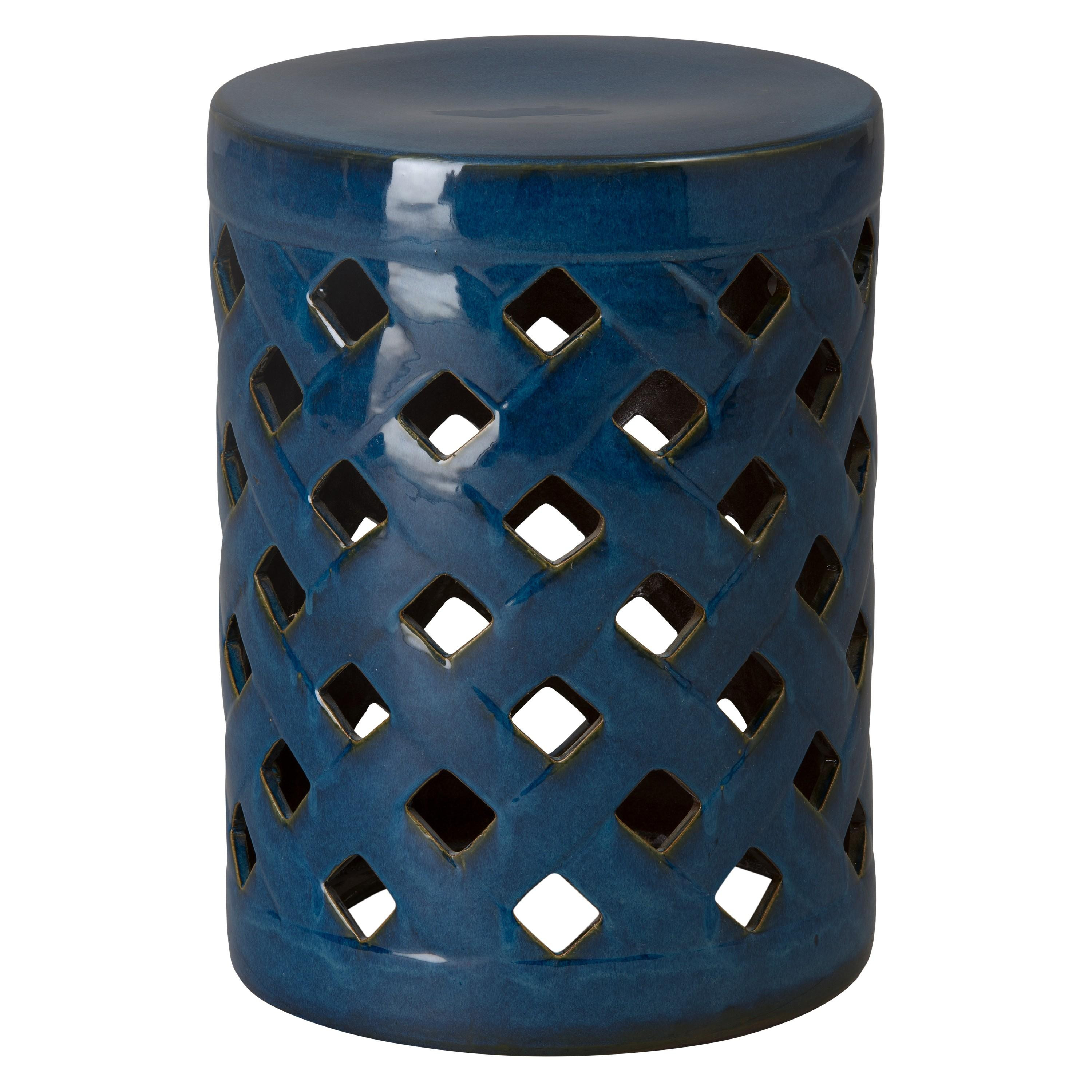 19 in. Criss Cross Garden Stool