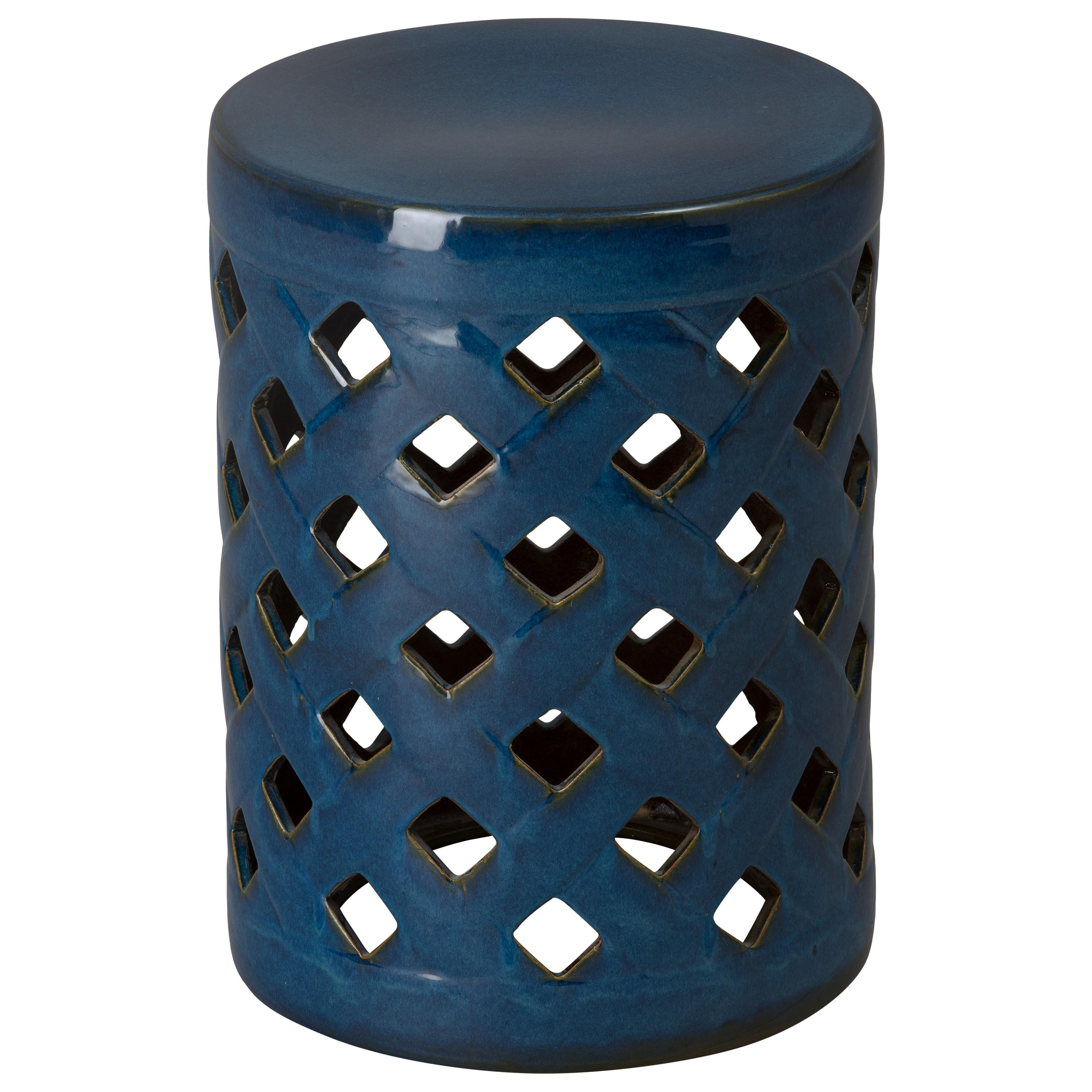 19 in. Criss Cross Garden Stool