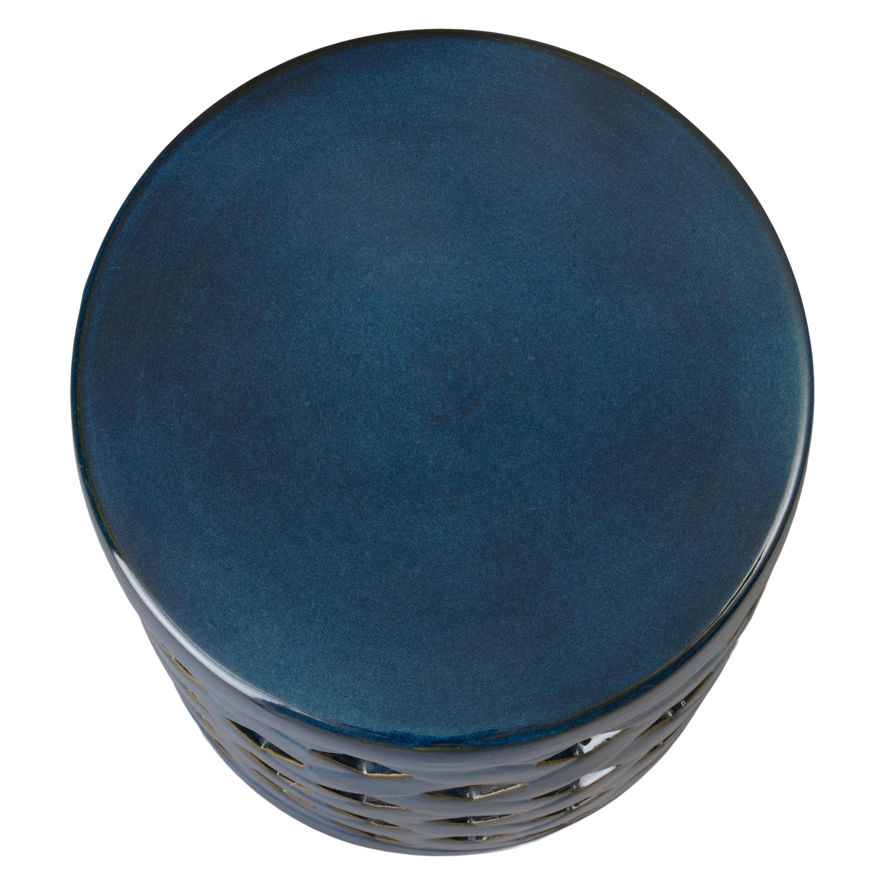 19 in. Criss Cross Garden Stool