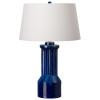 Intrepid 33.5 in. Blue Ceramic Lamp