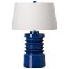 Jag 31 in. Blue Ceramic Lamp