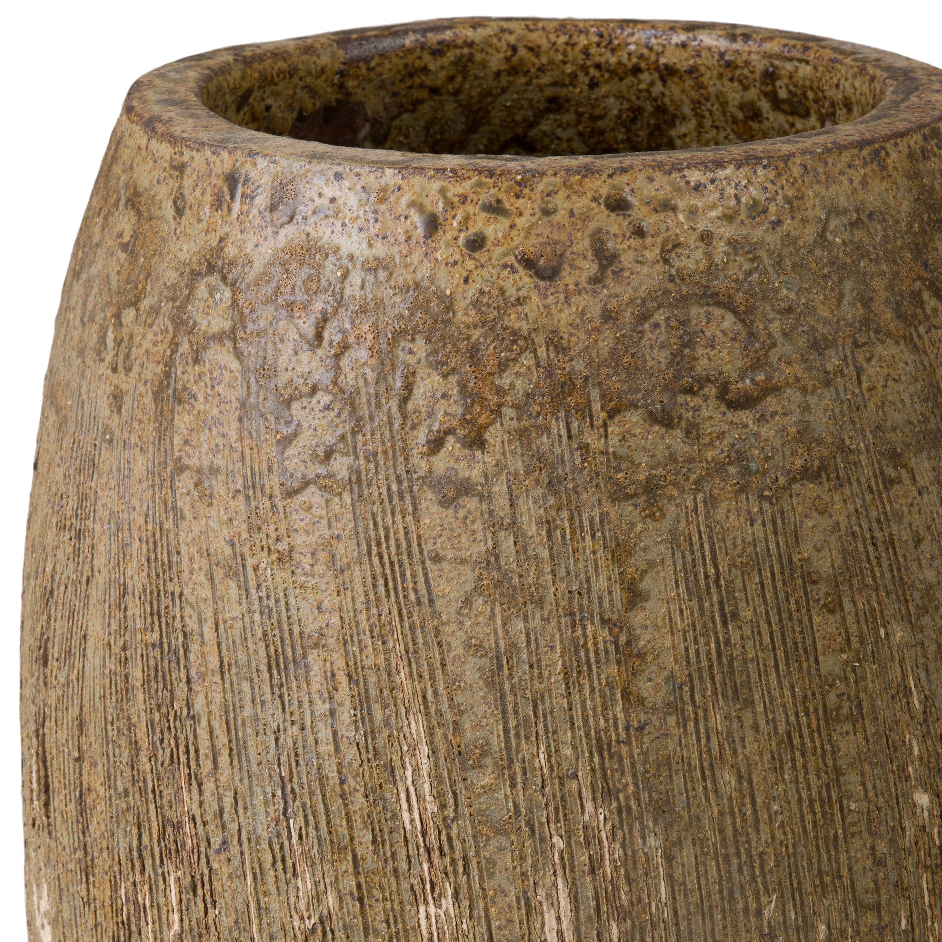 Dover 15 in. Antique Amber Ceramic Planter