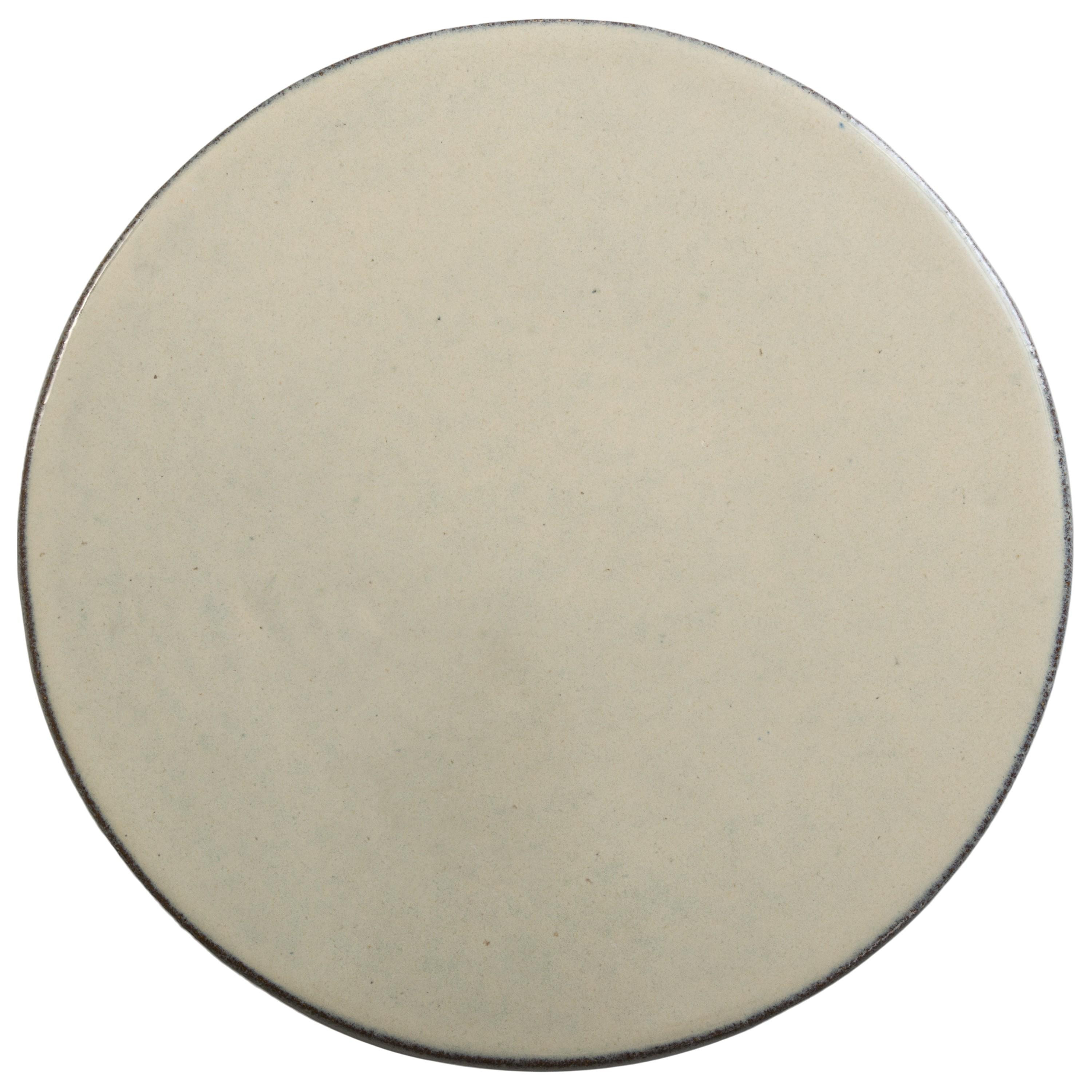 Hourglass 18 in. Seafoam Cascade Ceramic Garden Stool