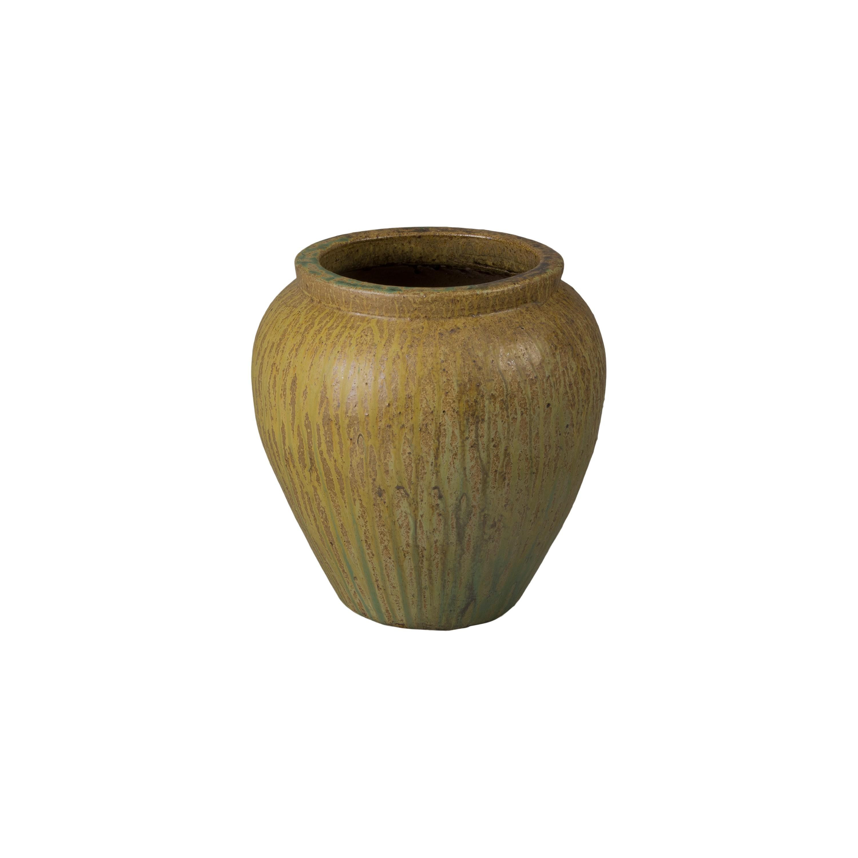 Urge 14 in. Distressed Antique Ceramic Planter