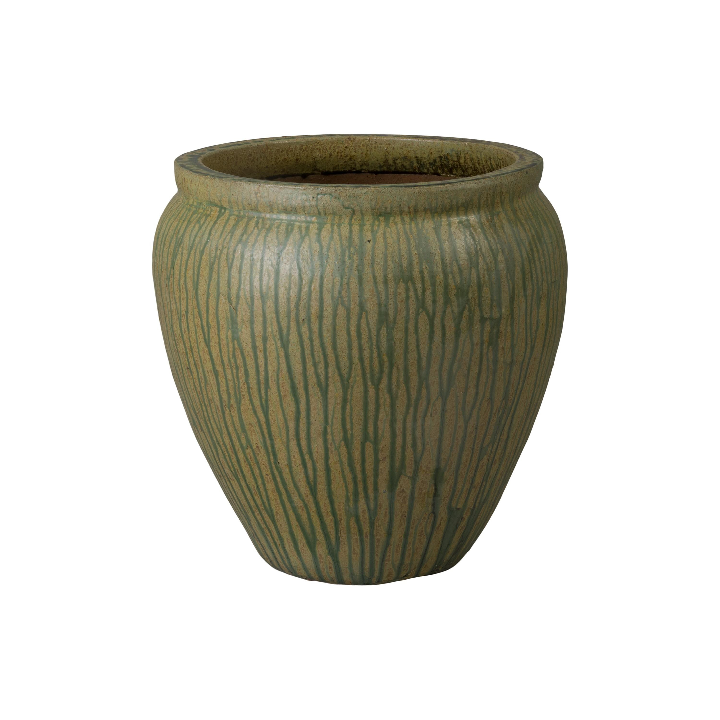 Urge 20.5 in. Distressed Antique Ceramic Planter