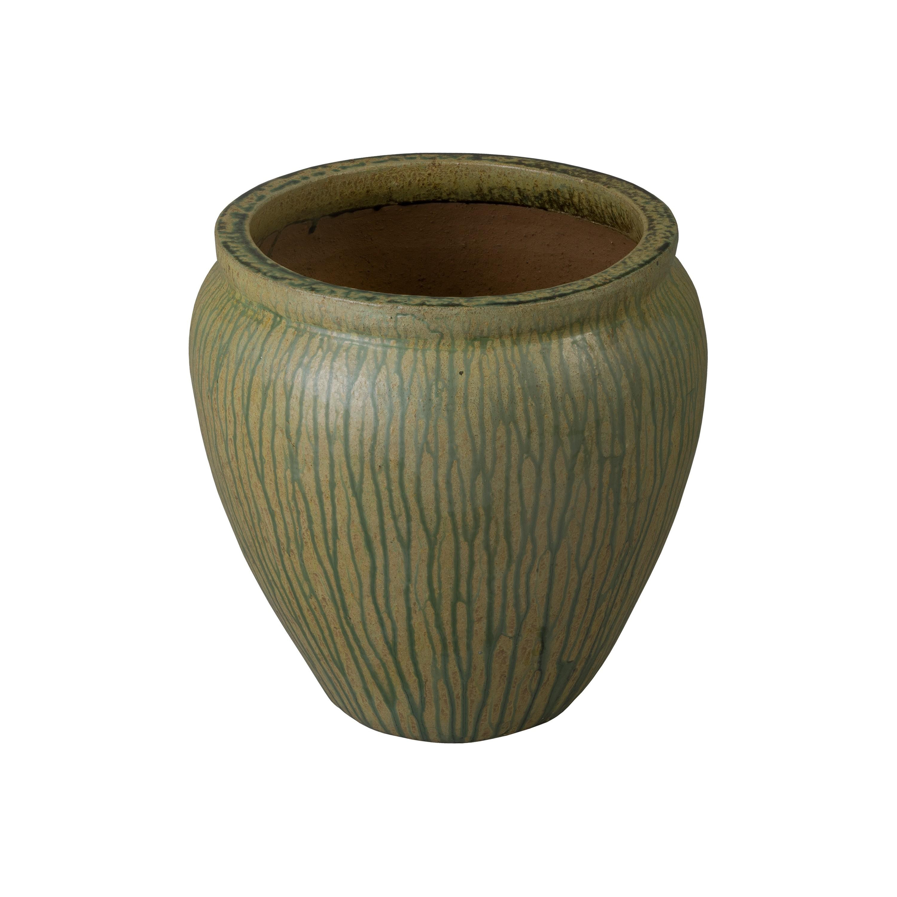 Urge 20.5 in. Distressed Antique Ceramic Planter