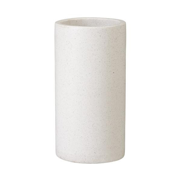 19 in. White Terrazzo Umbrella Stand Emissary