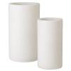 Set of 2 White Terrazzo Umbrella Stands