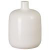18 in. Round White Ceramic Jug Vase