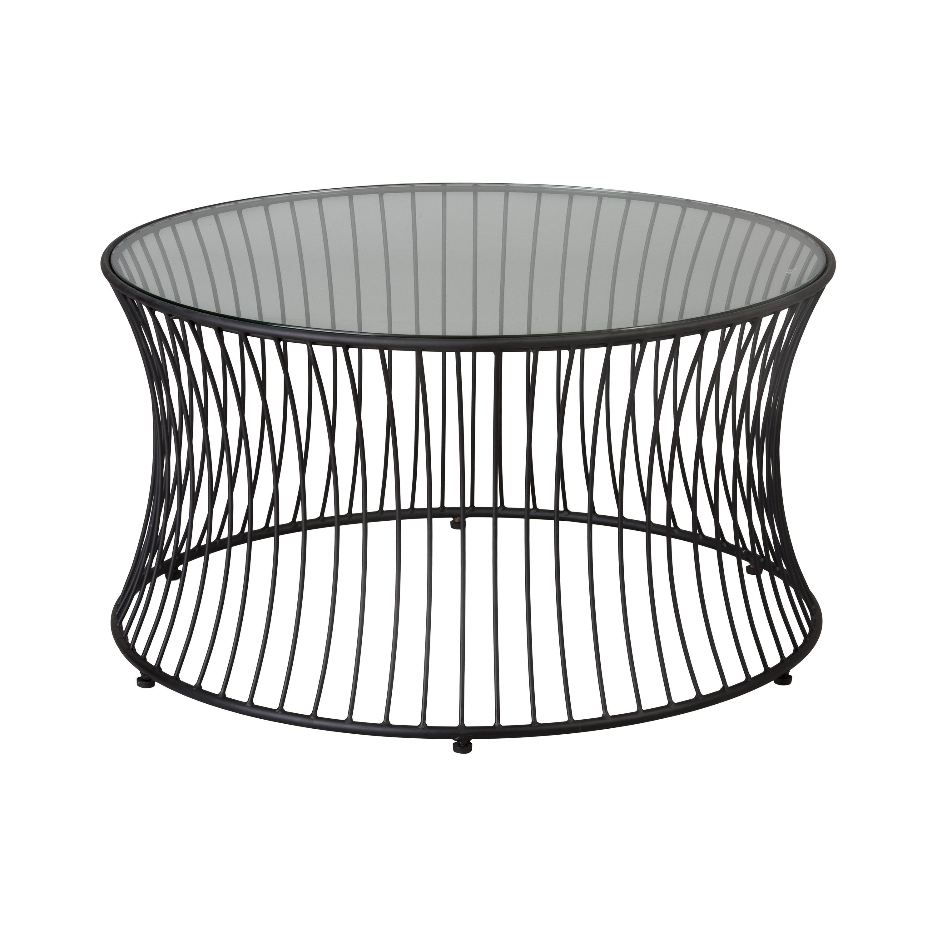 Cage 30 in. Dia Round Coffee Table
