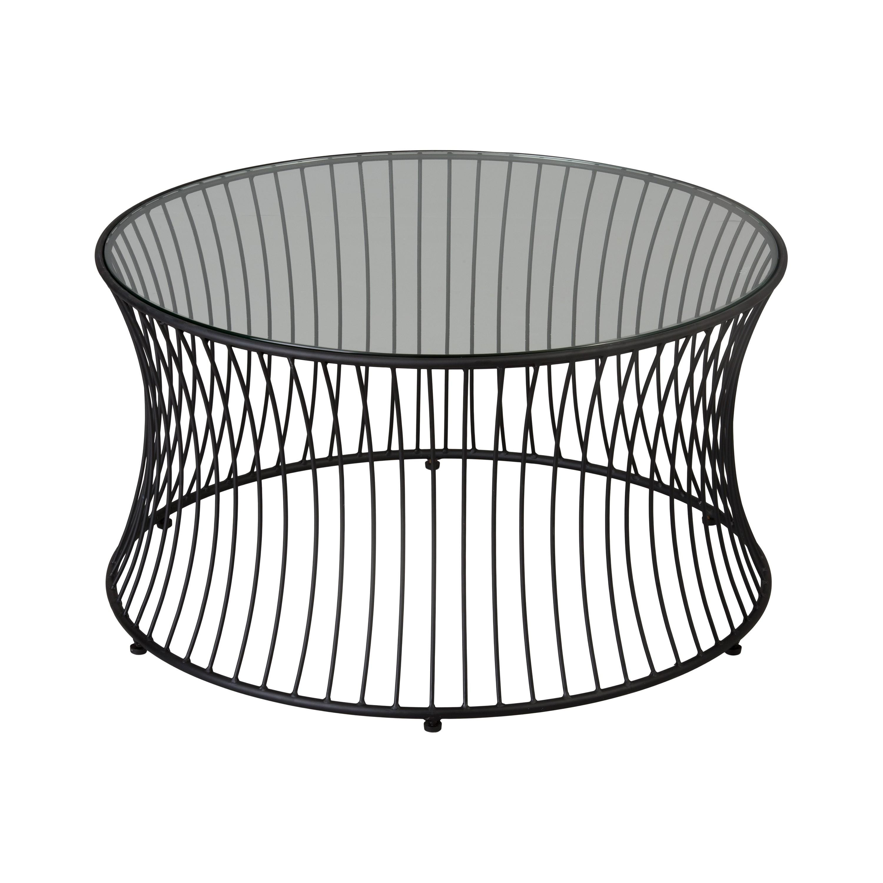 Cage 30 in. Dia Round Coffee Table