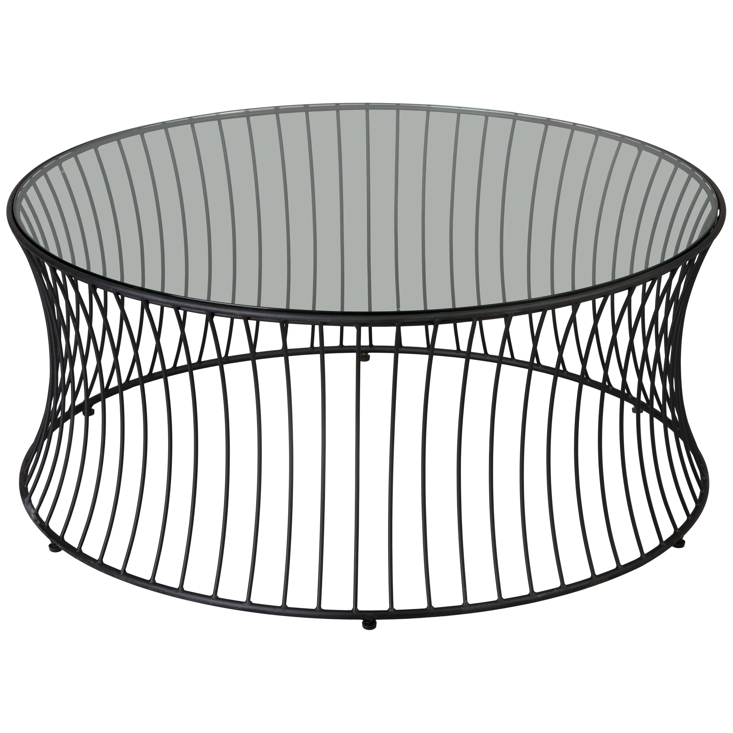 Cage 40 in. Dia Round Coffee Table