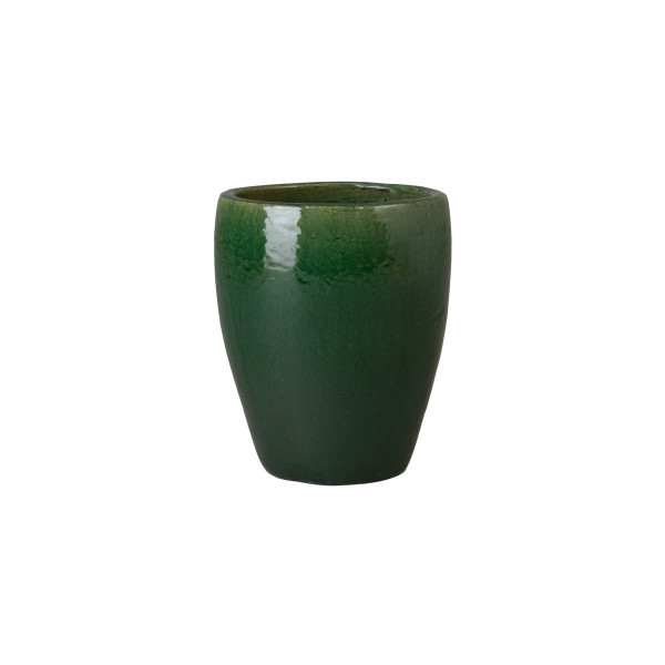 Ossal 13 in. Green Ceramic Planter | Emissary