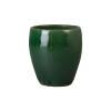 Ossal 16 in. Green Ceramic Planter