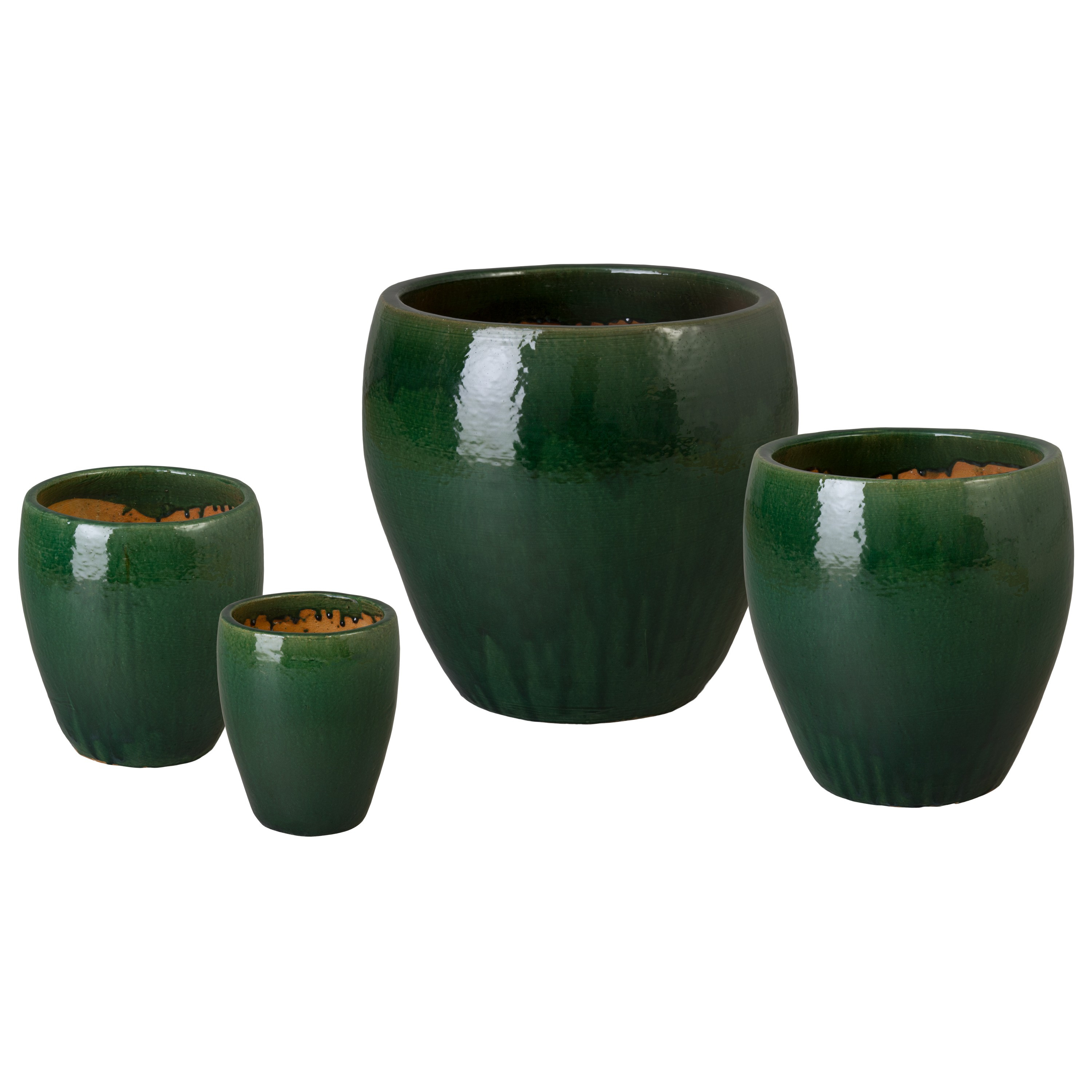 Ossal Set of 4 Java Ceramic Planters | Emissary
