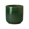 Barrel 16 in Round Green Ceramic Planter
