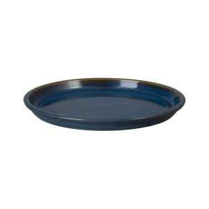15.5 in. Teal Ceramic Saucer