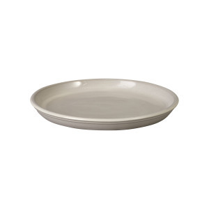 13.5 in. White Ceramic Saucer