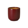 Barrel 11 in Round Red Ceramic Planter