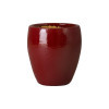 Ossal 16 in. Red Ceramic Planter