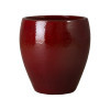 Ossal 19 in.Red Ceramic Planter
