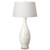 Bottle 45 in. White Ceramic Lamp