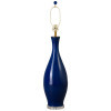 Bottle 45 in. Blue Ceramic Lamp