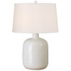 Jug 32 in. Moon White Ceramic Lamp