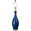 Bottle 40 in. Blue Ceramic Lamp